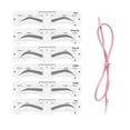 thumbnail image 1 of Juego de moldes para cejas de maquillaje, moldeador de cejas suave de PEVA con banda elástica, herramienta de maquillaje reutilizable para principiantes., 1 of 11