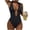 E, variant on One Piece Swimsuit for Women Tummy Control Bathing Suit V Neck Ruched Swim Suit Cutout Ring Linked Swimwear Women's Bikinis