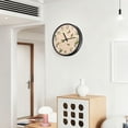 thumbnail image 6 of Voice Activated Clock with Glow Light 12 Inch Large Silent Wall Clock Battery Operated for Home Decor White Daisy Pattern, 6 of 8