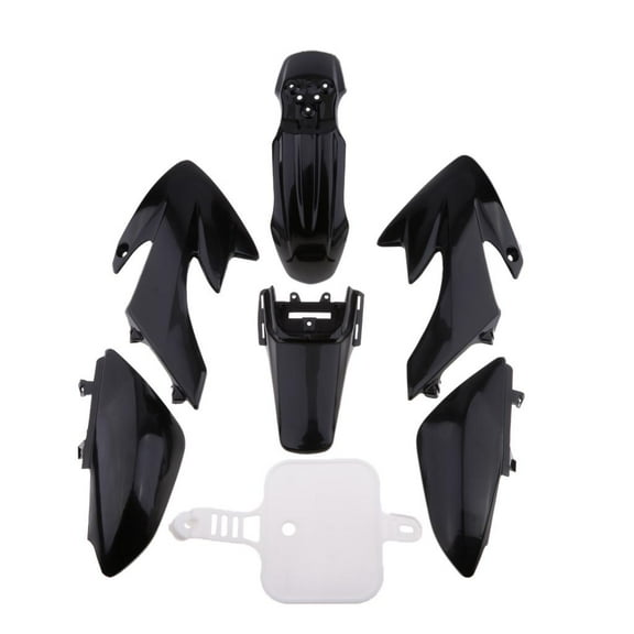 Luwecf Full Boby Fairing Kit for Honda CRF50 Pit Dirt Bike 50cc-125cc Black Plastic Set