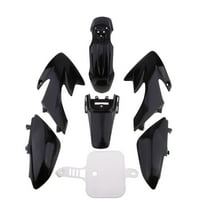 Luwecf Full Boby Fairing Kit for Honda CRF50 Pit Dirt Bike 50cc-125cc Black Plastic Set