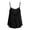 Black, variant on lnmuld Girls Solid Color Summer Spaghetti Strap Camisole, Sleeveless Backless Flowy Loose Top Size:14-15 Years