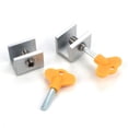 thumbnail image 3 of 4 Pcs Sliding Window Locks Door Frame Security Locks With Key for Home Patio Garden Men Women Gift, 3 of 6