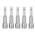 thumbnail image 2 of kurtrusly 5 Pieces Universal Steel Nut Driver Home Garage Woodworking Shank Bit Electric Pneumatic Screwdriver Bits Tools 10x65mm 1Set, 2 of 6