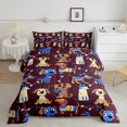thumbnail image 2 of Feelyou Cute Anime Dog Bedding Comforter Set, Funny Pug Dalmatian Twin Comforter Sets, Teens Kids Boys Girls Reversible Bedding Set, Ultra Soft Bedroom Decor, 2 Pieces, 2 of 8