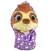 Just Play Disney Junior T.O.T.S. Cuddle & Wrap Sunny the Sloth, 10-inch plush, Preschool Ages 3 up