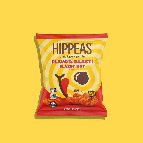 Hippeas Blazin' Hot Flavor Puffs (12 Pack) 3.75 oz