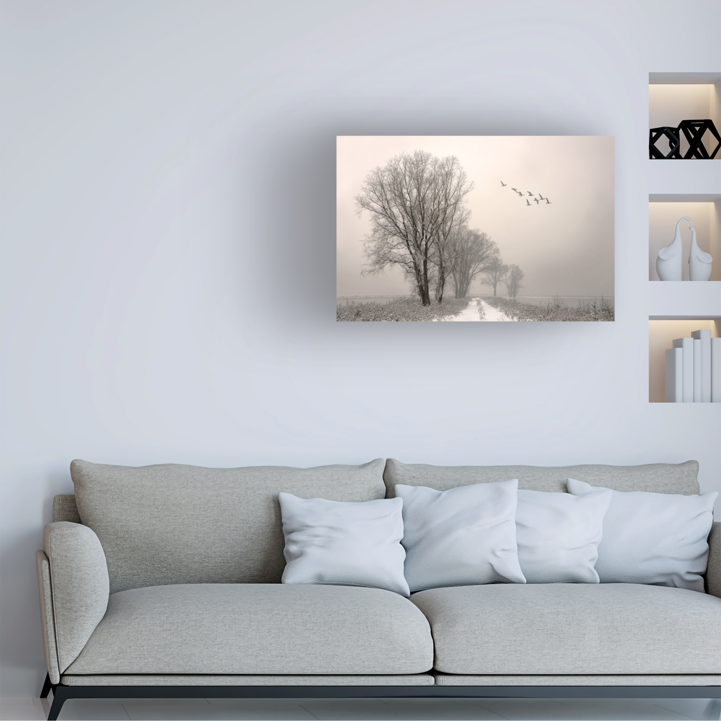 Lou Urlings 'Winter Light 1' Canvas Art