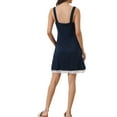 thumbnail image 3 of INSPIRE CHIC Women's Nightgown Lace Trim Modal Sleeveless Tank Nightshirt Lingerie M Navy, 3 of 5