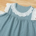thumbnail image 6 of Mercatoo Shorts Doll Girls Lace Baby Clothes Tops Collar Bow I𝐧fant Girls Outfits&Set Baby Girl Outfit, 6 of 9