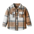 Boys Flannel Jacket Baby Boy Flannel Baby Toddler Boys Long Sleeve