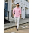 thumbnail image 5 of COOFANDY Mens Black Button Down Shirt Long Sleeve Casual Shirt Regular Fit Dress Shirt, 5 of 6