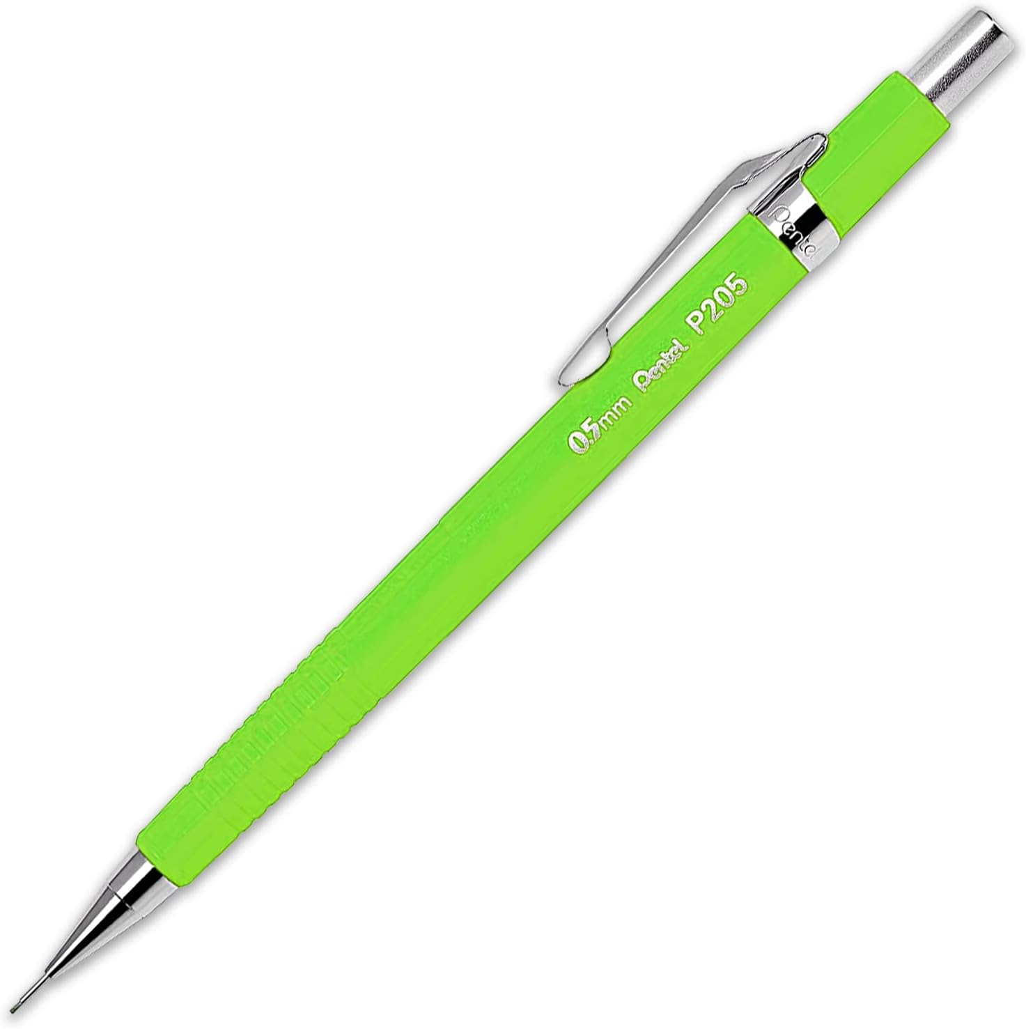 Pentel P205 Series Mechanical Automatic Pencils - 0.5mm - Fluorescent Bright Set - Pack of 4