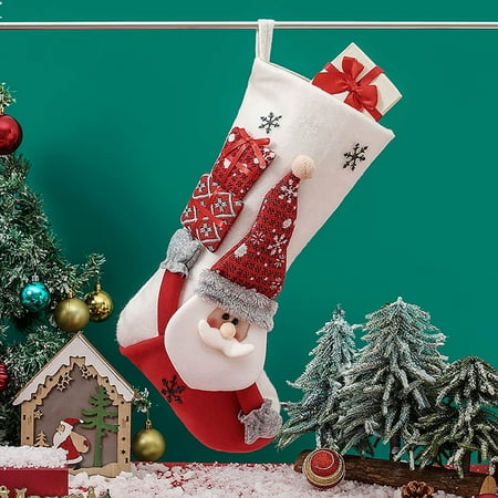 

KQJQS Christmas Gift Bag Socks Set Decorations and Pendant