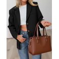thumbnail image 5 of Blazer PRETTYGARDEN 2025 de Ante Sintético Negro Talle M, 5 of 5