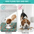 thumbnail image 2 of Dog Food Mat Featuring Bloom and Tropical Flower Pattern, Absorbent Waterproof Non-Slip Pet Feeding Mat, 2 of 5