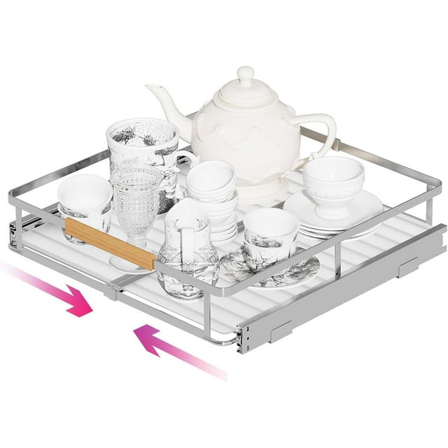 Expandable Pull Out Cabinet Organizer Slide Out Drawers for Kitchen Cabinets .~.&#;W x .&#;&#;D Pull Out Drawers for Kitchen Cabinets
