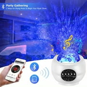 Kupoody Star Night Light Projector 32 Light Modes With Hi-Fi Bluetooth Speaker& Music For Adults Starry Night Light Projector for Ceiling Ocean Wave For Game Rooms Home Theatre Remote Control