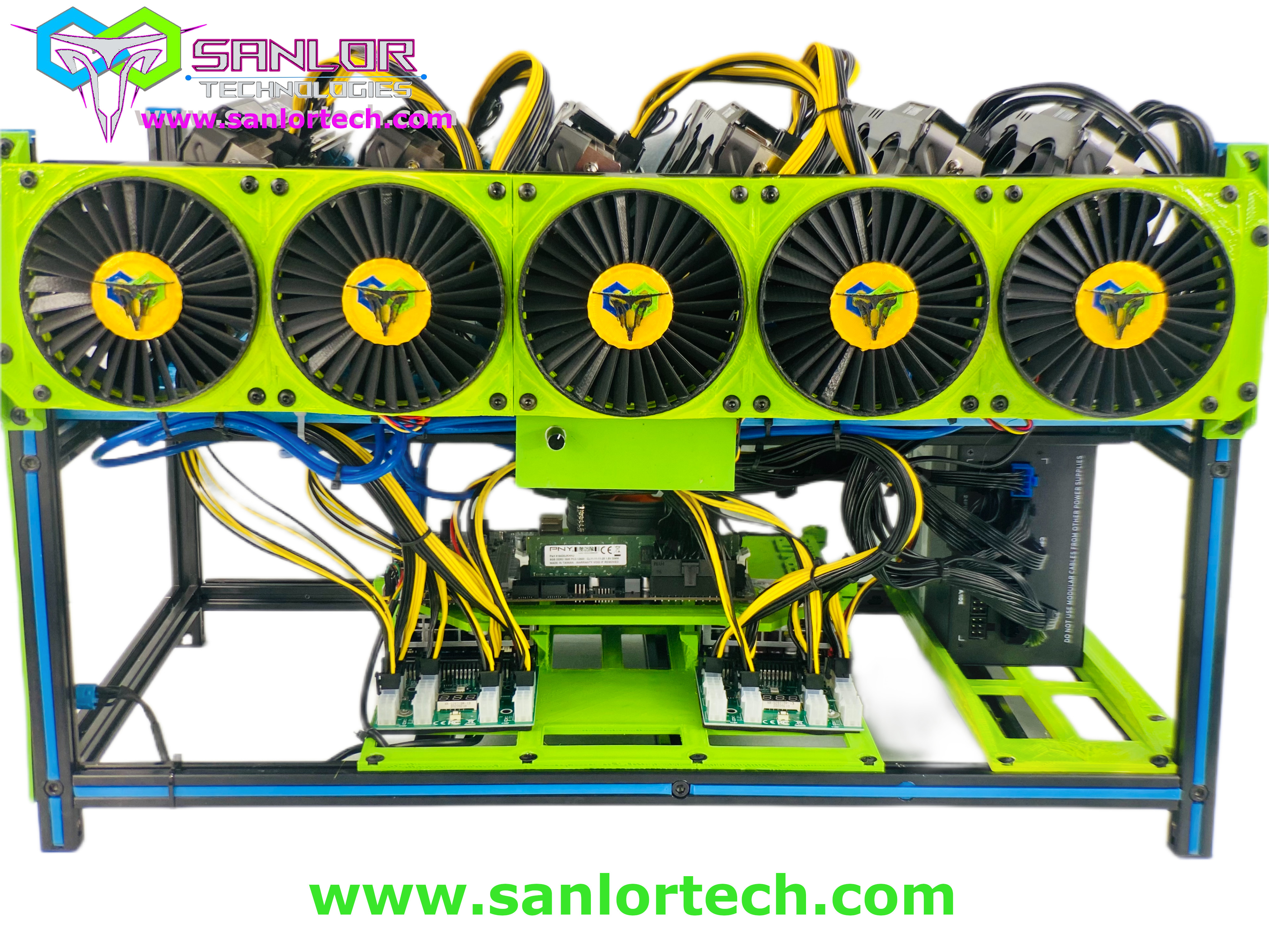 Buy SANLOR Technologies Complete Crypto Mining Rig Bit Ranger 6 GPU 