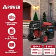 AiPower SUA12000ED 12000Watt Heavy Duty Dual Fuel Portable Generator