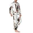 thumbnail image 2 of Haiem Pedigree dogs collage Pattern Men’s Long-sleeve Sleepwear,Sleepwear Set,2-piece Loungewear Set,Soft PJs Comfy Nightwear with Pockets-X-Large, 2 of 7