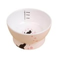 thumbnail image 2 of Raised Cat Food Bowl Non Slip Pet Bowls Drinking Ceramic    Size Chart:, 2 of 9