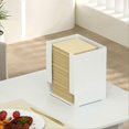 thumbnail image 3 of 2pcs Kitchen Noodle Storage Box Bedroom Makeup Organizer 17.5x14x20cm, 3 of 4