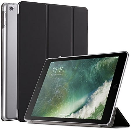 - Poetic Slimline Slim-Fit Trifold Cover Stand Folio Case for Apple iPad 9.7 2017 Black