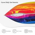 thumbnail image 5 of Kll Rainbow Colored Decorative Throw Pillow Covers Velvet Soft For Couch Sofa Bedroom Living Room Outdoor -20"X20", 5 of 8