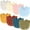 Style 2, variant on 8 Pack Muslin Baby Bibs Baby Bandana Drool Bibs 100% Cotton for Unisex Boys Girls, NOGIS 8 Solid Colors Set for Teething and Drooling (Style1)