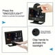 thumbnail image 4 of Digital weather alarm clock, voice control backlight, temperature and humidity calendar display, glass material, time and weather forecast, table cloc, 4 of 4