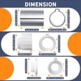 thumbnail image 2 of 2 Pack Stop Tube and Temperature Limit Stop Kit Replacement for 96987, Compatible with Moen Posi-Temp 1 Handle Tub/Shower Faucet Valve Cartridge, Small, Chrome Chrome Chrome Chrome, 2 of 5