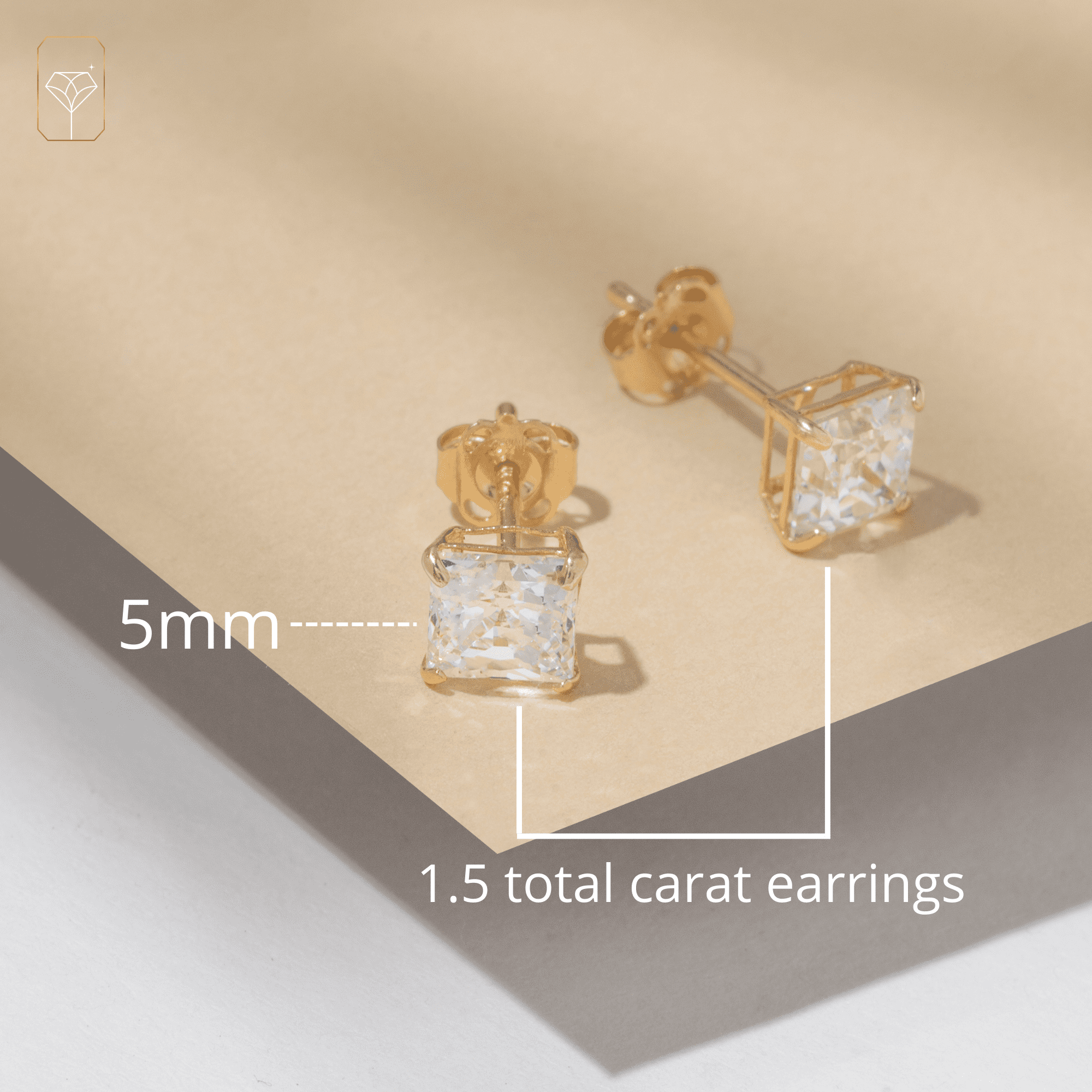 Meteora stud earrings, White, Gold-tone plated | Swarovski
