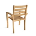 thumbnail image 3 of Anderson Teak Catalina Contemporary Teak Stackable Armchair - Natural (Set of 4), 3 of 3
