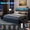 Dark Grey, variant on Satifur Queen Bed Frame with Storage Headboard, Platform Bed with 4 Drawers, Rivet Upholstered Bed Frame with LED Lights & Charging Station, Beige