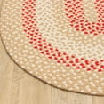 thumbnail image 5 of Super Area Rugs Braided Farmhouse Cotton Reversible Area Rug Beige - Oval 2' x 3', 5 of 5