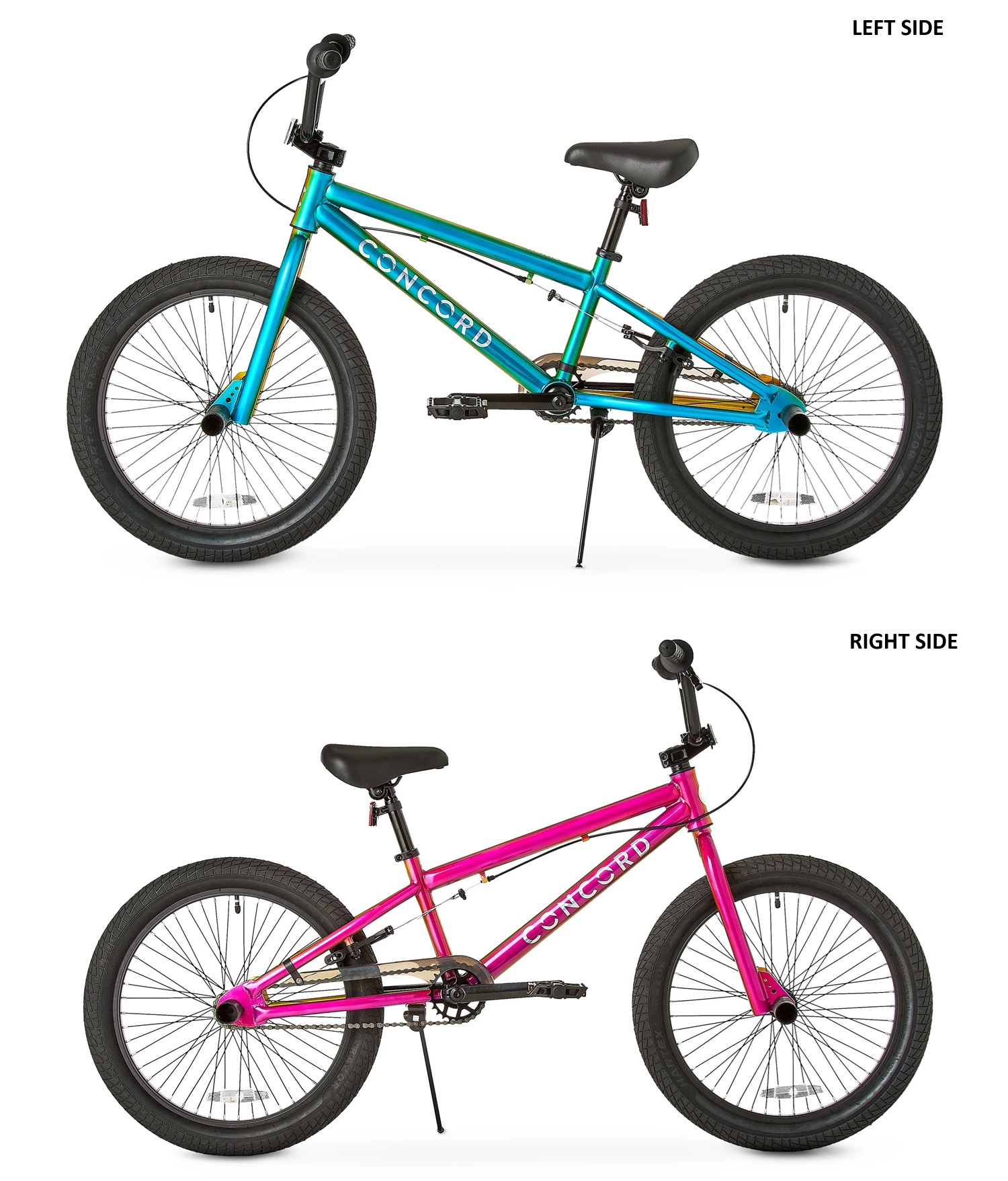 Concord 20" Grindx BMX Bike, Multi-Color, Fits Riders 4'8" - 5'4", Unisex, Teen & Adult