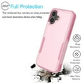 thumbnail image 5 of iPhone 17 Case , 2 in 1 Phone Case for iPhone 17 6.3 inch ,Takfox Shockproof Protection Heavy Duty Armor Hard Plastic & Rubber Rugged Full Body Bumper Cover- Rose Gold, 5 of 8