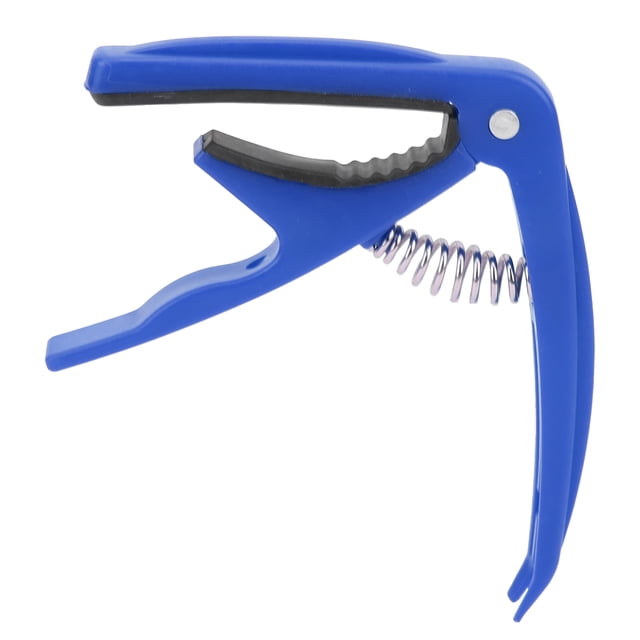 Guitar Capo, Portable Spring Capos Uniform Force Silicone Protective Pad ABS Shell For Stringed Instrument White,Red,Light Pink,Dark Blue,Glossy Black