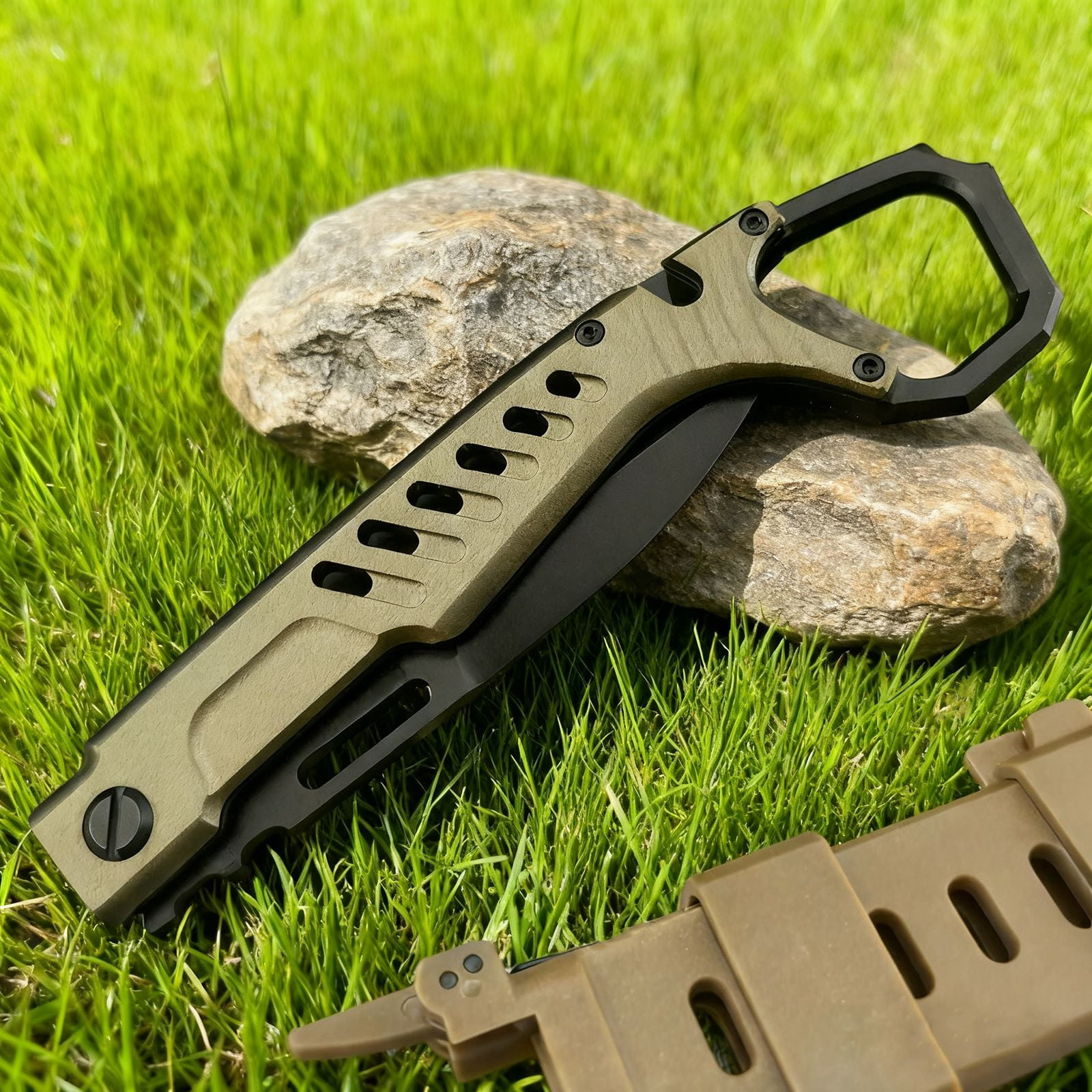 EDC Folding Knife, N690 Blade & T6 Aluminum Handle, 8.78'' Length for Outdoor & Daily Use