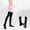 Black, variant on Girls Tights Socks, High Waist Cotton Strech Non-Slip Ballet Dance Pantihose White 3-5T