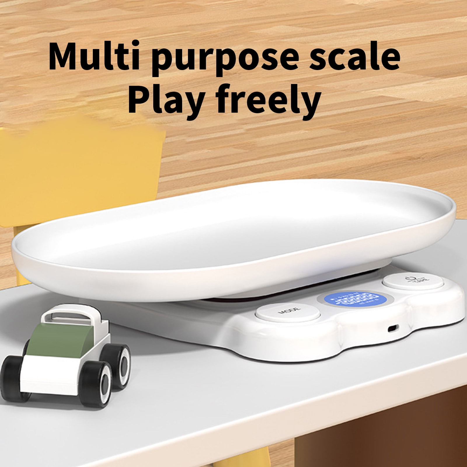 Digital Infant and Pet Scale with LED Screen and Detachable Tray Dog Weighing Scale for Accurate Weighing Up to 11lb