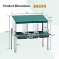 thumbnail image 4 of Leumius Nesting Boxes for Chickens,3-Hole Chicken Nesting Boxes,Chicken Laying Box with Lid Cover for Outdoor Chicken Coop Farm Yard,Green, 4 of 7