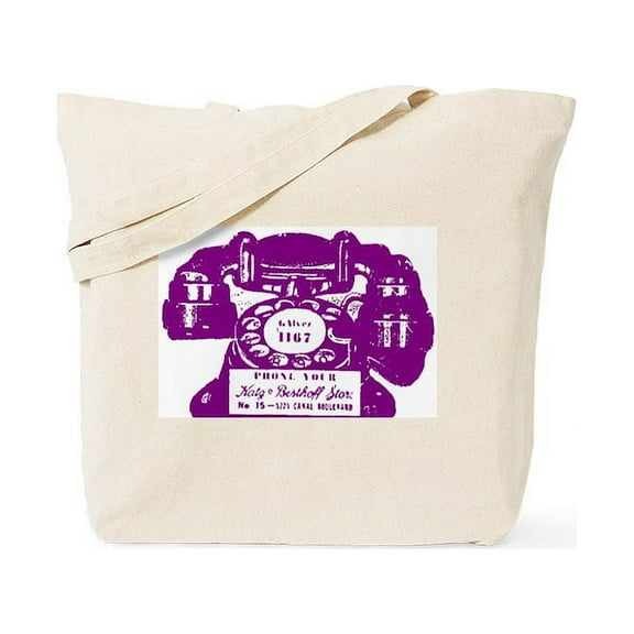 CafePress - K&B Telephone Ad Tote Bag - Unisex Canvas Tote Bag, Beige, 1-Piece