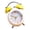 Yellow, variant on Compact Retro Styles Bells Drum Alarm Clock With Easy To Use Knob For Accurate Timekeeping Bedroom Home Travel Daily Use
