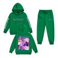 thumbnail image 1 of Kid Girl Pop Singer Hoodie Set,Casual Fashion Christmas Print Long Sleeve Pullover Casual Sweatshirt Pullover Crew Neck Oversized Sweatshirt, 120, 1 of 2