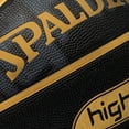 thumbnail image 5 of Spalding Highlight Black/Gold Rubber Outdoor Basketball, Size 7 (29.5"), 5 of 5