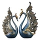 thumbnail image 4 of Adornos de pavo real, 2 piezas de adornos de pavo real, escultura de pavo real de escritorio natural, decoración de escritorio, rendimiento sólido, 4 of 8