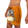 thumbnail image 6 of BRGZLK Mens Beach Shorts Summer Drawstring Waist Funny Cute Animal Expression Printing Summer Swim Trunks Novelty Beachwear Sports Vacation Shorts with Pockets, 6 of 6