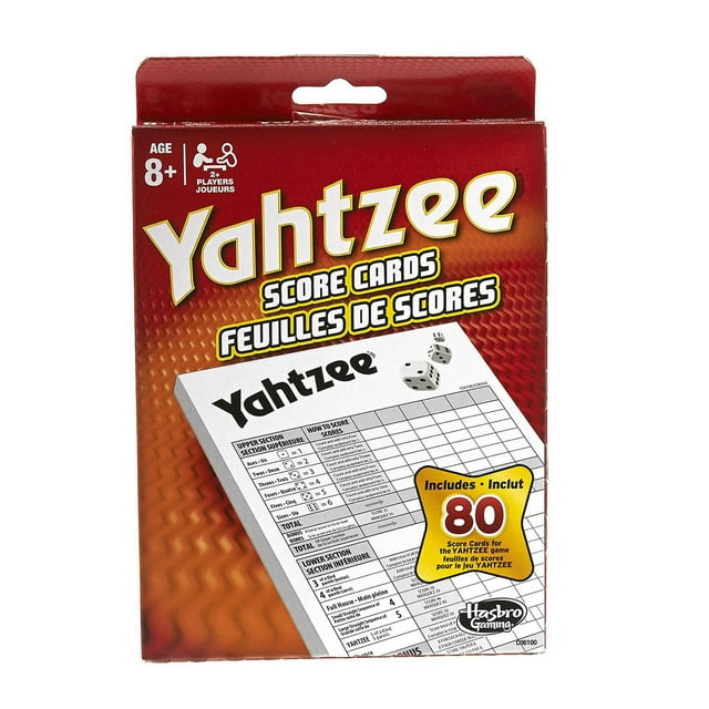 Yahtzee game score pad